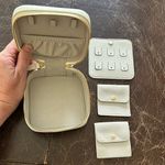 Truffle Privacy Travel Calk White Leather Jewelry Case Photo 4