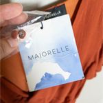 Majorelle Evelyn Mini Dress Terracotta Orange Twist Front Cutout Women's Small Photo 4