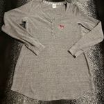 PINK - Victoria's Secret Womens medium Pink by Victoria's Secret long sleeve Christmas shirt  Photo 0