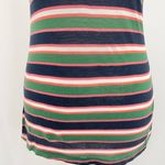 ZARA Multicolor Striped Short Sleeve Crewneck T-Shirt Size Small Photo 4
