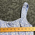 Aerie  blue white smocked maxi dress bohemian cottagecore polka dot pattern med Photo 2