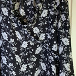 Gap Old Navy Faux Wrap Shirt Womens Large Floral Lightweight Office Church Photo 0