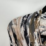 Heyne Bogut Women's Multicolor Abstract Print Sleeveless Long Maxi Dress Small Gray Photo 3