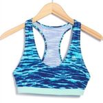 Adidas Nouveau Blue Tie Dye Sport Bra Sz L NWT Photo 0