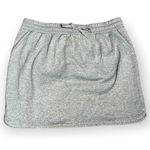 Maurice's  Gray Fleece Elastic Drawstring Comfy Casual Mini Skirt Photo 0