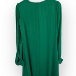 Goat Womens size 4 Crew Neck Long Sleeve Shift Dress Green Photo 2