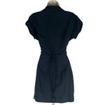 DO+BE Waist Cutout Tie Mini Dress Short Sleeve Black Size S Photo 5