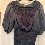 XOXO Fun navy blouse! Size S! Photo 0