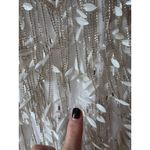 retrofete Haven Embellished Mini Dress White/Silver Womens Size Medium Silver Photo 9