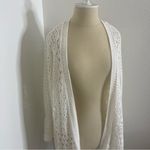 Charter Club  Size 1x Lightweight Cardigan Sweater White Lace Fun Sleeve Photo 3