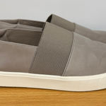Vince Corbin shoes women's 7 sneakers slip on leather taupe Photo 0