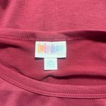 LuLaRoe Dress/Tunic Sz 2XL Mitzi Pink Print Dolman Sleeves Pockets Photo 3