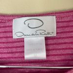 Oscar de la Renta Vintage  Striped Top Pink Size Medium Photo 1