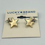 Lucky Brand Stone-Edged Star Drop Earrings in Gold-Tone MSRP $20 NWT Photo 1