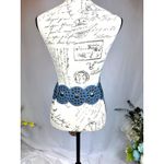 8 Other Reasons  Montana Stallion Belt Studded Blue Denim 43" Photo 15