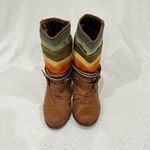 Mossimo Colorful Striped Slouch Boots Size 7.5 Tan Photo 5