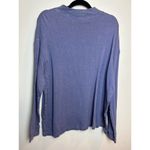 John Ashford  Women Sweater Blue Size XL Slim Fit Mock Neck 100% Cotton Photo 3