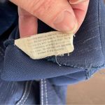 Vintage 70s Leisure Suit Button Jacket Dagger Pointed Collar Blue White S Photo 9