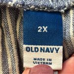 Old Navy  Blue and White Striped Jumpsuit Photo 3