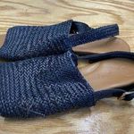 Paul Green Helena Woven Sandals Women's 9.5 Blue Leather Slip-On Shoes S70 Photo 0