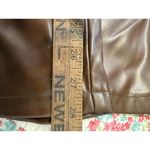 Princess Polly Princess‎ Polly Faux Vegan Leather Love Club Brown High Waisted Tapered Pants 6 Photo 7