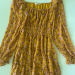 Francesca's Yellow Floral Dress  Photo 0