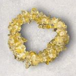 Natural Citrine Nuggets Gemstone Interwoven Double Strand Elastic Bracelet OSFM Yellow Photo 0