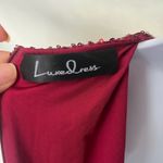 Y2K Luxe Dress Red Sequin Mini Dress Sz S Mesh Cutout Clubwear Glam Holiday NYE Photo 9