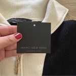 Marc New York NWT  Collared Striped Quarter Zip Sweater Photo 4