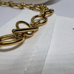 Chunky statement necklace gold with OT Photo 4