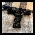 Forever 21 Navy & white Plaid mini skirt set - size Medium Photo 5