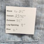 Jones New York Blue Cropped Pull-On Linen Pants Size Large Linen Tapered Pants Photo 8