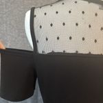 Sweet Rain Floral Embroidery Cold Shoulder Black Bodycon Dress Womens Medium Photo 7