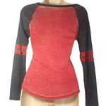 Team Athletics Ohio State Buckeyes Long Sleeve Graphic Sparkle Tee women sz L Photo 3