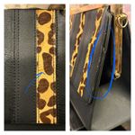 Dune London VGUC Black Faux Leather/Calf Hair Handbag w/ Strap Photo 8