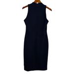 Elie Tahari Sleeveless Sheath Dress Key Hole Front Lined Back Zip Up 6 Navy Blue Photo 14