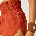 Free People  Orange Way Home Shorts Photo 0