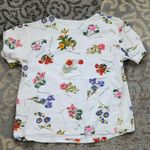 Any Moment Maternity White Flower Design Pajamas XL Photo 4