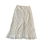 Vintage Opalaire Slip Skirt W/ Lace Hem & Middle Slit Medium Antron III Nylon M Photo 7