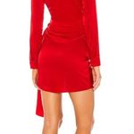 superdown Sophie Draped Mini Dress in Red Small Photo 1