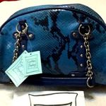 Cynthia Rowley NEW Grace cobalt blue leather shoulder bag style#33059 Photo 0