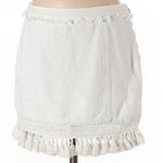 Free People White Fringe Skirt Photo 0