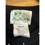 Quacker Factory Womens Medium Black Beaded Cardigan Sweater Pearls NWT Photo 2