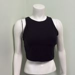 Athleta  black conscious crop bra top large Photo 8