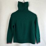 Tommy Hilfiger Green Turtleneck Sweater Cable Knit Long Sleeve Women Medium Photo 5