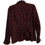 Coldwater Creek  Jacket Maroon Red Women Tapestry Button Up Long Sleeve SZ‎ M Photo 7