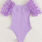 SheIn NWOT Plus Butterfly Appliques Ruched One Piece Swimsuit Photo 2