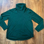 Cable & Gauge  Turtleneck Button‎ Back Sweater Hunter Green Women's XL Photo 0