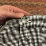 VTG BLACK & WHITE MICRO GINGHAM DENIM SHORTS CHECKERED HIGH RISE Size 34 Photo 1