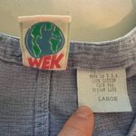 MEK USA Made Blue Cotton Patchwork Sandals Summer Chore Tank Dress Large Photo 5